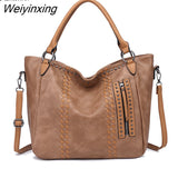 Weiyinxing FASHION Vintage Shoulder Bags for Women Elegant Chic Luxury Tote Bags for Work Purses and Handbags Leisure Shopping Bag