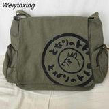 Weiyinxing Neighbor Totoro Messenger Bag Canvas Designer Women Handbag Female Corssbody Large Capacity Cartoon Shoulder Women's Tote Bag 0409