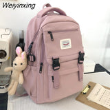 Weiyinxing New Waterproof Nylon Women Backpack Korean Japanese Fashion Female Students Schoolbag Multilayer Simple Sense Travel bag