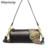 Weiyinxing Solid Color Cow Leather Small Ladies Handbag Luxury Shoulder Messenger Bags for Women 2023 Luxury Female Tote Sac Purses