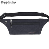 Weiyinxing Men Women Waist Bag Casual Fanny Pack Purse Large Phone Belt Bag Pouch Canvas Outdoor Travel Phone Bag Banana Hip Bags