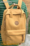 Weiyinxing Women Male Canvas College Backpack Men Female Retro Travel Book Bag Girl Boy Laptop Student Fashion Vintage Lady School Bags