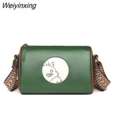 Weiyinxing Genuine Leather Women Shoulder Bags Casual Simple Crossbody Handbag Lady Luxury Cow Leather Small Vintage Female Tote Sac