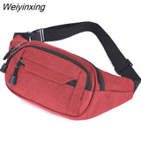 Weiyinxing Men Women Waist Bag Casual Fanny Pack Purse Large Phone Belt Bag Pouch Canvas Outdoor Travel Phone Bag Banana Hip Bags