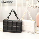 Weiyinxing Shipping Tassel Bag Bags for Women PU Leather Shoulder Bags Women Chain Rhomboid Crossbody Bags Trend Handbags Phone