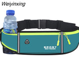 Weiyinxing Sports Waist Bag for Women Men Gym Belt Bag High Elastic Oxford Cloth Waterproof Waist Pack Cycling Phone Earphone Bags