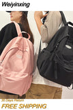 Weiyinxing Female Kawaii College Bag Student Women Backpacks Cool Teenage Girl Boy Teenager School Bag Ladies Fashion Backpack Trendy