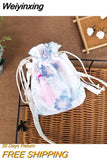 Weiyinxing Crossbody Bag 2023 Ancient Customs Canvas Hanfu Small Bag Chinese Style Embroidery Cross Body One Shoulder Bag Retro Tassels