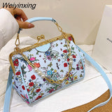 Weiyinxing chain tote bags for women flowers purses and handbags evening clutch crossbody bag Luxury women's bag trend shoulder bag