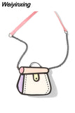 Weiyinxing kawaii Comic handbags girls 2023 summer Japanese fashion 2D Crossbody Bags for women free shipping coin purse