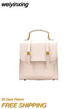 weiyinxing Women Fashion Backpack Female High Quality Pu Leather Book School Bag for Teenage Girls Sac A Dos Small Travel Rucksack Mochilas