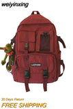 weiyinxing Multiple pocket Waterproof nylon Women Backpack High quality Insert buckle unisex Student schoolbag Lovely Book Mochilas