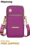 Weiyinxing Balloon Mobile Phone Crossbody Bags for Women Fashion Women Shoulder Bag Cell Phone Pouch With Headphone Plug 3 Layer Wallet