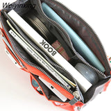 Weiyinxing Insert Bag Women Nylon Travel Insert Organizer Handbag Purse Large liner Lady Makeup Cosmetic Bag Cheap Female Tote