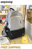 weiyinxing Student Ladies Cute Backpack Large Women Female Harajuku School Bags Book Kawaii Backpack Nylon Girl Trendy Bag Fashion
