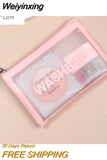 Weiyinxing Women Travel Storage Bag Cosmetic Bag Makeup Bag Travel Organizer Bags Waterproof Washbag Transparent Cosmetic Cases