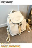weiyinxing Luxury Branded Small Women's Backpack High-quality Fashion Leather Backpack Fashion Drawstring Casual Travel Female Bag