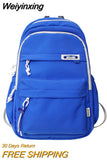 Weiyinxing Multipocket Nylon Women Backpack Female Big Waterproof Back Bag Portable School Rucksack For Girl Student Schoolbag Cool