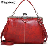 Weiyinxing Simple Style Women Shoulder Bag 2023 High Quality PU Leather Lady Crossbody Bag Fashion Boston Design Handbag Tote Purse