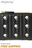 Weiyinxing Flower Short Women Wallet Many Department Ladies Cute Small Clutch Ladies Money Coin Card Holders Purse Female Wallets