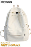 weiyinxing Fashion Female Bookbag Cotton Women Backpack for Teenagers Girl College Men Black School Bag Student Mochila