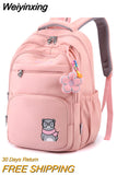 Weiyinxing Quality Woman Backpack Fashion Schoolbag For teenage Girls boys Multi-pocket Rucksack 2023 New