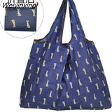 Weiyinxing Reusable Grocery Shopping Bag Ladies Tote 50lb Fashion Pocket Shoulder Bag Foldable Eco Bag Washable