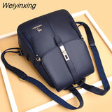 Weiyinxing 2023 Women Leather Backpacks Fashion Shoulder Bags Female Backpack Ladies Travel Backpack Mochilas School Bags For Girls