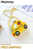 Weiyinxing Children's Crossbody Bags Cartoon Car Coin Purse for Kids Baby Mini Shoulder Messenger Bag Boys Girls Accessories Handbags