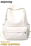 weiyinxing Capacity Leather Women Backpack Men Travel Backpacks High Quality BookBags Mochilas School Backpack for College Students