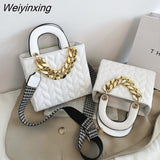 Weiyinxing Crossbody Bags For Women 2023 Dress Totes Women's Handbag Chain Stylish Lady Messenger Bag Wide Straps Shoulder Bag