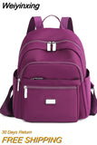 Weiyinxing Women's Nylon Backpack Fashion Trend Travel Rucksack Large Capacity Schoolbag Handbag Lady Simplicity Leisure Both Shoulder Bags