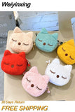 Weiyinxing Cute Children's Crossbody Bags Soft Plush Cat Kindergarten Girls Shoulder Bag Lovely Baby Kids Mini Coin Purse Handbags