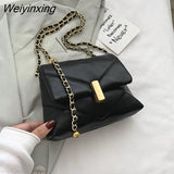 Weiyinxing YIDE Cute Chain Small PU Leather Crossbody Bags For Women Trending Shoulder Handbags Women's Branded Fashion Trend Hand Bag