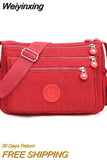 Weiyinxing Women Messenger Bag Female Waterproof Nylon Shoulder Bags Ladies Handbags Fashion Girls Crossbody Bags Tote