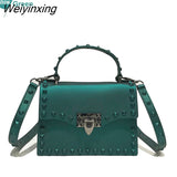 Weiyinxing Bags For Women Solid Flap Fashion Messenger Bag Rivet Women Shoulder Bag Small Big Lady Handbags High Quality Bags Women's