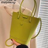 Weiyinxing 2023 New Brand Designer Handbag Messenger Bag Portable Bucket Bag High-quality Texture High-quality Leather Small Bag Women