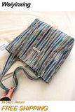 Weiyinxing Capacity New Fashion Versatile Shoulder Tote Bag Luxury Designer Casual Handbag Summer Shopping For Women 2023 Work Purses