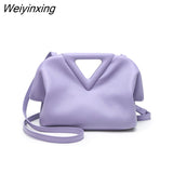 Weiyinxing Super Brand Women Crossbody Bag Designer Inverted Triangle Handle Handbag Purse Luxury Shoulder Bas for Women Clutch Satchel