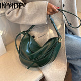 Weiyinxing Handbags for Women PU Leather Banana Crossbody Bags for Women 2023 Fashion Brand Designer Shoulder Bag Women Phone Purses