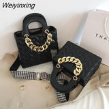 Weiyinxing Crossbody Bags For Women 2023 Dress Totes Women's Handbag Chain Stylish Lady Messenger Bag Wide Straps Shoulder Bag