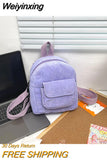 Weiyinxing Backpack Students Fashion Simple Small Schoolbag 2023 New Women's Handbag Korean Version Casual Girl Small Backpack