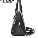 Weiyinxing YIDE Retro Alligator Women Luxury PU Leather Handbag Female Tassel Designer Shoulder Messenger Bag Casual Ladies Tote Bolsas