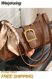 Weiyinxing High Quality Luxury Designer Shoulder Bags New Casual Classic Women Crossbody Fashion Simple Style PU Handbags Work Trendy