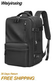 Weiyinxing Women's Travel Backpack Expandable 16 Inch Notebook Lightweight With Shoe Bag USB Charging Waterproof Multifunctional Backpacks