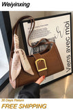 Weiyinxing High Quality Luxury Designer Shoulder Bags New Casual Classic Women Crossbody Fashion Simple Style PU Handbags Work Trendy