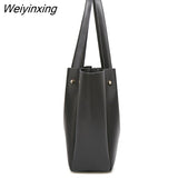 Weiyinxing New Style Women Bag Handbag Casual Shoulder Bag PU Leather Bag Retro Classic Bag Black Brown Designer Female Bag