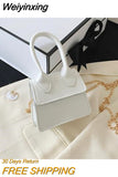 Weiyinxing Small Square bag 2023 Fashion New Quality PU Leather Women's Handbag Crocodile pattern Chain Shoulder Messenger Bags