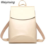 Weiyinxing New Fashion Women Backpack High Quality Youth Leather Backpacks for Teenage Girls Female School Shoulder Bag Bagpack mochila