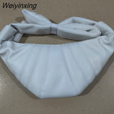 Weiyinxing YIDE Popular 2023 New Underarm Bag For Women Vintage Croissant Sheepskin Bag Diagonal Dumpling Bag Leather Chest Waist Bag